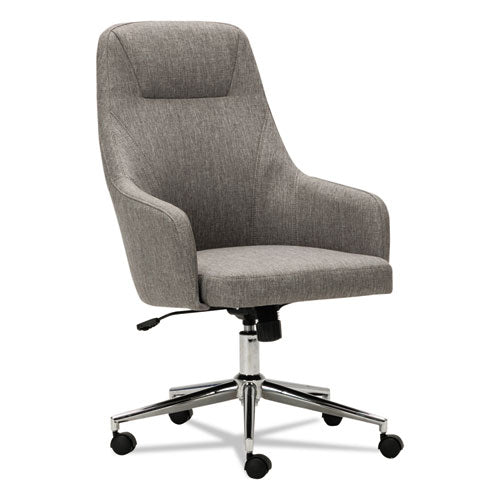 Alera® wholesale. Alera Captain Series High-back Chair, Supports Up To 275 Lbs, Gray Tweed Seat-gray Tweed Back, Chrome Base. HSD Wholesale: Janitorial Supplies, Breakroom Supplies, Office Supplies.