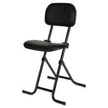 Load image into Gallery viewer, Alera® wholesale. Alera Il Series Height-adjustable Folding Stool, 27.5&quot; Seat Height, Supports Up To 300 Lbs., Black Seat-back, Black Base. HSD Wholesale: Janitorial Supplies, Breakroom Supplies, Office Supplies.