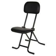 Load image into Gallery viewer, Alera® wholesale. Alera Il Series Height-adjustable Folding Stool, 27.5&quot; Seat Height, Supports Up To 300 Lbs., Black Seat-back, Black Base. HSD Wholesale: Janitorial Supplies, Breakroom Supplies, Office Supplies.