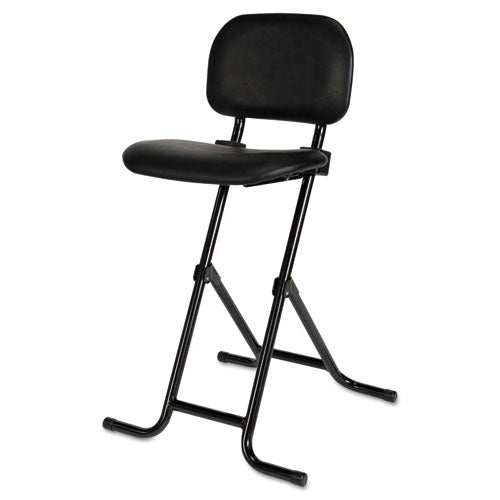 Alera® wholesale. Alera Il Series Height-adjustable Folding Stool, 27.5" Seat Height, Supports Up To 300 Lbs., Black Seat-back, Black Base. HSD Wholesale: Janitorial Supplies, Breakroom Supplies, Office Supplies.