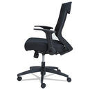 Alera® wholesale. Alera Eb-k Series Synchro Mid-back Flip Arm Mesh-chair, Supports Up To 275 Lbs, Black Seat-black Back, Black Base. HSD Wholesale: Janitorial Supplies, Breakroom Supplies, Office Supplies.