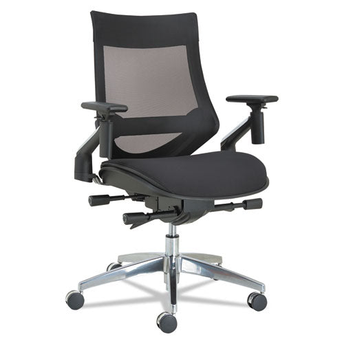 Alera® wholesale. Alera Eb-w Series Pivot Arm Multifunction Mesh Chair, Supports Up To 275 Lbs, Black Seat-black Back, Aluminum Base. HSD Wholesale: Janitorial Supplies, Breakroom Supplies, Office Supplies.