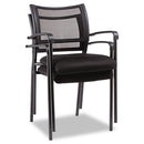 Alera® wholesale. Alera Eikon Series Stacking Mesh Guest Chair, Black Seat-black Back, Black Base, 2-carton. HSD Wholesale: Janitorial Supplies, Breakroom Supplies, Office Supplies.