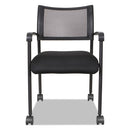 Alera® wholesale. Alera Eikon Series Stacking Mesh Guest Chair, Black Seat-black Back, Black Base, 2-carton. HSD Wholesale: Janitorial Supplies, Breakroom Supplies, Office Supplies.