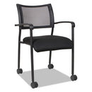 Alera® wholesale. Alera Eikon Series Stacking Mesh Guest Chair, Black Seat-black Back, Black Base, 2-carton. HSD Wholesale: Janitorial Supplies, Breakroom Supplies, Office Supplies.
