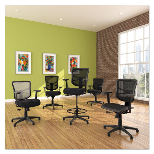 Alera® wholesale. Alera Elusion Series Mesh Mid-back Swivel-tilt Chair, Supports Up To 275 Lbs, Black Seat-white Back, Black Base. HSD Wholesale: Janitorial Supplies, Breakroom Supplies, Office Supplies.