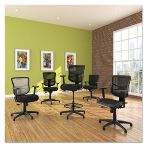 Alera Elusion Series Mesh Mid-back Swivel-tilt Chair, Supports Up To 275 Lb, 17.9" To 21.6" Seat Height, Black