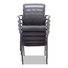 Load image into Gallery viewer, Alera® wholesale. Mesh Guest Stacking Chair, Supports Up To 275 Lbs., Black Seat-black Back, Black Base. HSD Wholesale: Janitorial Supplies, Breakroom Supplies, Office Supplies.