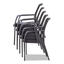 Load image into Gallery viewer, Alera® wholesale. Mesh Guest Stacking Chair, Supports Up To 275 Lbs., Black Seat-black Back, Black Base. HSD Wholesale: Janitorial Supplies, Breakroom Supplies, Office Supplies.