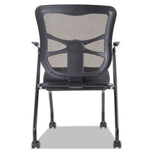 Load image into Gallery viewer, Alera® wholesale. Alera Elusion Mesh Nesting Chairs, Padded Arms, Black Seat-black Back, Black Base, 2-carton. HSD Wholesale: Janitorial Supplies, Breakroom Supplies, Office Supplies.