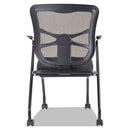 Alera® wholesale. Alera Elusion Mesh Nesting Chairs, Padded Arms, Black Seat-black Back, Black Base, 2-carton. HSD Wholesale: Janitorial Supplies, Breakroom Supplies, Office Supplies.