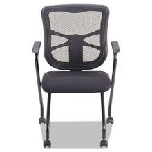 Load image into Gallery viewer, Alera® wholesale. Alera Elusion Mesh Nesting Chairs, Padded Arms, Black Seat-black Back, Black Base, 2-carton. HSD Wholesale: Janitorial Supplies, Breakroom Supplies, Office Supplies.