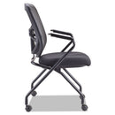 Alera® wholesale. Alera Elusion Mesh Nesting Chairs, Padded Arms, Black Seat-black Back, Black Base, 2-carton. HSD Wholesale: Janitorial Supplies, Breakroom Supplies, Office Supplies.