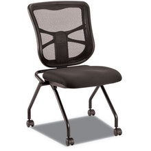 Load image into Gallery viewer, Alera® wholesale. Alera Elusion Mesh Nesting Chairs, Black Seat-black Back, Black Base, 2-carton. HSD Wholesale: Janitorial Supplies, Breakroom Supplies, Office Supplies.