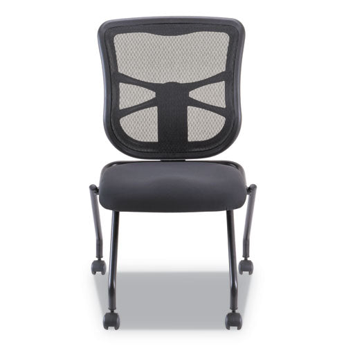 Alera® wholesale. Alera Elusion Mesh Nesting Chairs, Black Seat-black Back, Black Base, 2-carton. HSD Wholesale: Janitorial Supplies, Breakroom Supplies, Office Supplies.