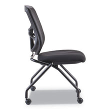 Load image into Gallery viewer, Alera® wholesale. Alera Elusion Mesh Nesting Chairs, Black Seat-black Back, Black Base, 2-carton. HSD Wholesale: Janitorial Supplies, Breakroom Supplies, Office Supplies.