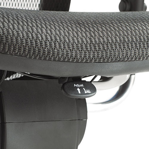 Alera® wholesale. Alera Eq Series Ergonomic Multifunction Mid-back Mesh Chair, Supports Up To 250 Lbs., Black Seat-black Back, Aluminum Base. HSD Wholesale: Janitorial Supplies, Breakroom Supplies, Office Supplies.