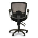 Alera® wholesale. Alera Etros Series Mesh Mid-back Petite Multifunction Chair, Supports Up To 275 Lbs, Black Seat-black Back, Black Base. HSD Wholesale: Janitorial Supplies, Breakroom Supplies, Office Supplies.