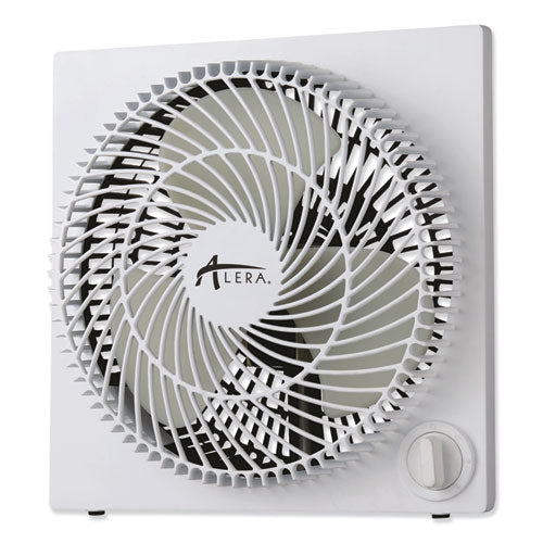 Alera® wholesale. 9" 3-speed Desktop Box Fan, Plastic, White. HSD Wholesale: Janitorial Supplies, Breakroom Supplies, Office Supplies.