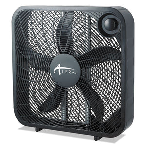 Alera® wholesale. 3-speed Box Fan, Black. HSD Wholesale: Janitorial Supplies, Breakroom Supplies, Office Supplies.