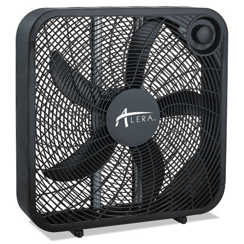 Alera® wholesale. 3-speed Box Fan, Black. HSD Wholesale: Janitorial Supplies, Breakroom Supplies, Office Supplies.