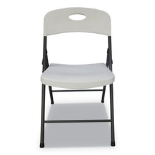 Load image into Gallery viewer, Alera® wholesale. Molded Resin Folding Chair, White Seat-white Back, Dark Gray Base, 4-carton. HSD Wholesale: Janitorial Supplies, Breakroom Supplies, Office Supplies.