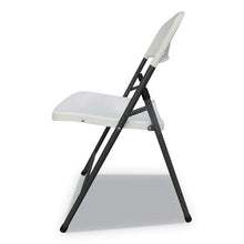 Load image into Gallery viewer, Alera® wholesale. Molded Resin Folding Chair, White Seat-white Back, Dark Gray Base, 4-carton. HSD Wholesale: Janitorial Supplies, Breakroom Supplies, Office Supplies.