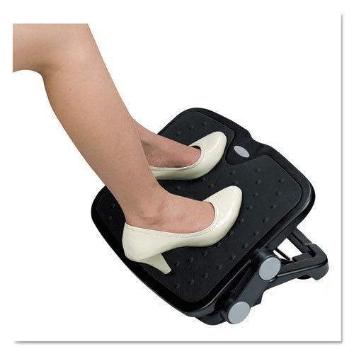 Alera® wholesale. Soft Cushioned Ergonomic Footrest, 14w X 19.63d X 3.75 To 7.5h, Black. HSD Wholesale: Janitorial Supplies, Breakroom Supplies, Office Supplies.