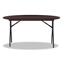 Load image into Gallery viewer, Alera® wholesale. Round Wood Folding Table, 59 Dia X 29 1-8h, Mahogany. HSD Wholesale: Janitorial Supplies, Breakroom Supplies, Office Supplies.