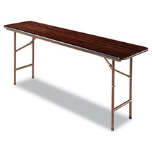 Load image into Gallery viewer, Alera® wholesale. Wood Folding Table, Rectangular, 71 7-8w X 17 3-4d X 29 1-8h, Mahogany. HSD Wholesale: Janitorial Supplies, Breakroom Supplies, Office Supplies.