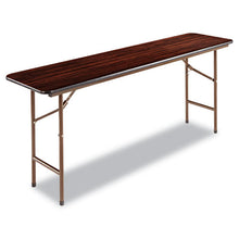 Load image into Gallery viewer, Alera® wholesale. Wood Folding Table, Rectangular, 71 7-8w X 17 3-4d X 29 1-8h, Mahogany. HSD Wholesale: Janitorial Supplies, Breakroom Supplies, Office Supplies.