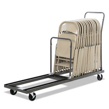 Load image into Gallery viewer, Alera® wholesale. Chair And Table Cart, 20.86w X 50.78 To 72.04d, Black. HSD Wholesale: Janitorial Supplies, Breakroom Supplies, Office Supplies.