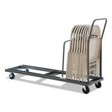 Load image into Gallery viewer, Alera® wholesale. Chair And Table Cart, 20.86w X 50.78 To 72.04d, Black. HSD Wholesale: Janitorial Supplies, Breakroom Supplies, Office Supplies.