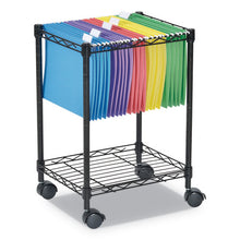 Load image into Gallery viewer, Alera® wholesale. Compact Rolling File Cart, 15.25w X 12.38d X 21h, Black. HSD Wholesale: Janitorial Supplies, Breakroom Supplies, Office Supplies.