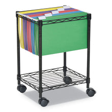 Load image into Gallery viewer, Alera® wholesale. Compact Rolling File Cart, 15.25w X 12.38d X 21h, Black. HSD Wholesale: Janitorial Supplies, Breakroom Supplies, Office Supplies.