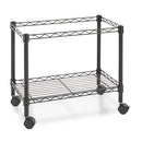 Alera® wholesale. Single-tier Rolling File Cart, 24w X 14d X 21h, Black. HSD Wholesale: Janitorial Supplies, Breakroom Supplies, Office Supplies.