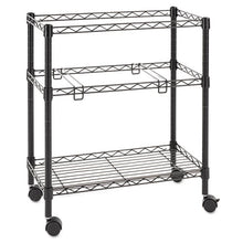 Load image into Gallery viewer, Alera® wholesale. Two-tier Rolling File Cart, 26w X 14d X 29.5h, Black. HSD Wholesale: Janitorial Supplies, Breakroom Supplies, Office Supplies.