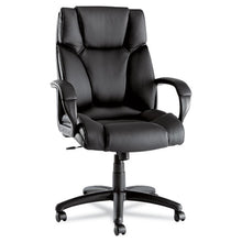 Load image into Gallery viewer, Alera® wholesale. Alera Fraze Executive High-back Swivel-tilt Bonded Leather Chair, Supports Up To 275 Lbs, Black Seat-black Back, Black Base. HSD Wholesale: Janitorial Supplies, Breakroom Supplies, Office Supplies.