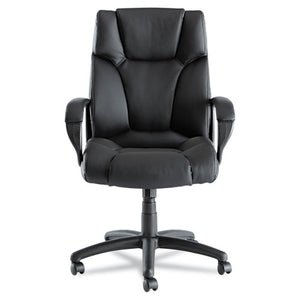 Alera® wholesale. Alera Fraze Executive High-back Swivel-tilt Bonded Leather Chair, Supports Up To 275 Lbs, Black Seat-black Back, Black Base. HSD Wholesale: Janitorial Supplies, Breakroom Supplies, Office Supplies.