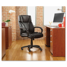 Load image into Gallery viewer, Alera® wholesale. Alera Fraze Executive High-back Swivel-tilt Bonded Leather Chair, Supports Up To 275 Lbs, Black Seat-black Back, Black Base. HSD Wholesale: Janitorial Supplies, Breakroom Supplies, Office Supplies.