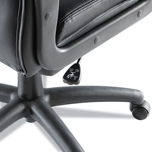 Alera® wholesale. Alera Fraze Executive High-back Swivel-tilt Bonded Leather Chair, Supports Up To 275 Lbs, Black Seat-black Back, Black Base. HSD Wholesale: Janitorial Supplies, Breakroom Supplies, Office Supplies.