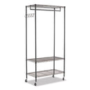 Alera® wholesale. Wire Shelving Garment Rack, 30 Garments, 36w X 18d X 75h, Black. HSD Wholesale: Janitorial Supplies, Breakroom Supplies, Office Supplies.