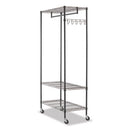 Alera® wholesale. Wire Shelving Garment Rack, 30 Garments, 36w X 18d X 75h, Black. HSD Wholesale: Janitorial Supplies, Breakroom Supplies, Office Supplies.