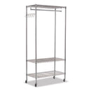 Alera® wholesale. Wire Shelving Garment Rack, 30 Garments, 36w X 18d X 75h, Silver. HSD Wholesale: Janitorial Supplies, Breakroom Supplies, Office Supplies.