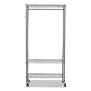 Alera® wholesale. Wire Shelving Garment Rack, 30 Garments, 36w X 18d X 75h, Silver. HSD Wholesale: Janitorial Supplies, Breakroom Supplies, Office Supplies.