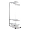 Alera® wholesale. Wire Shelving Garment Rack, 30 Garments, 36w X 18d X 75h, Silver. HSD Wholesale: Janitorial Supplies, Breakroom Supplies, Office Supplies.