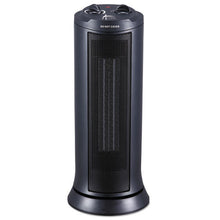 Load image into Gallery viewer, Alera® wholesale. Mini Tower Ceramic Heater, 7 3-8&quot;w X 7 3-8&quot;d X 17 3-8&quot;h, Black. HSD Wholesale: Janitorial Supplies, Breakroom Supplies, Office Supplies.