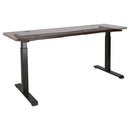 Alera® wholesale. 2-stage Electric Adjustable Table Base, 27.5" To 47.2" High, Black. HSD Wholesale: Janitorial Supplies, Breakroom Supplies, Office Supplies.