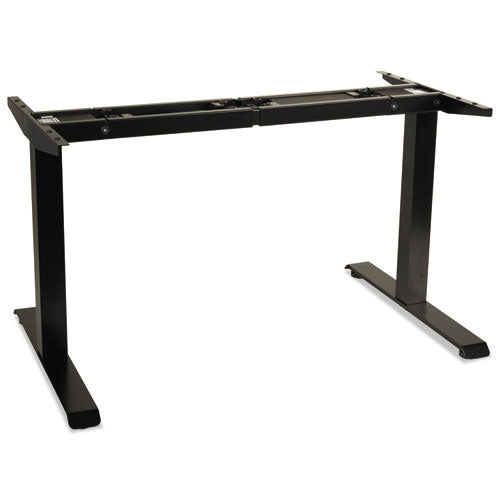 Alera® wholesale. 2-stage Electric Adjustable Table Base, 27.5" To 47.2" High, Black. HSD Wholesale: Janitorial Supplies, Breakroom Supplies, Office Supplies.