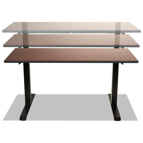 Alera® wholesale. 2-stage Electric Adjustable Table Base, 27.5" To 47.2" High, Black. HSD Wholesale: Janitorial Supplies, Breakroom Supplies, Office Supplies.
